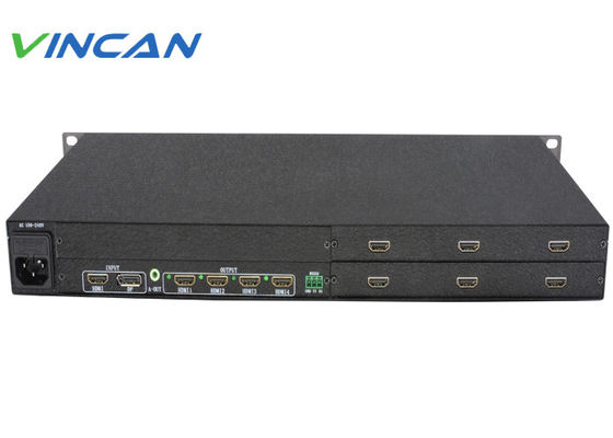 1x6 Video Controller HDMI Splitter Controller LCD per 6 TV