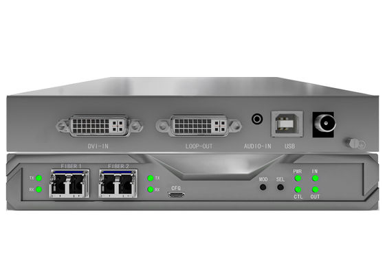 Piattaforma di matrice KVM in fibra scalabile con visualizzazione degli agenti e streaming 4K @ 60Hz a doppio motore