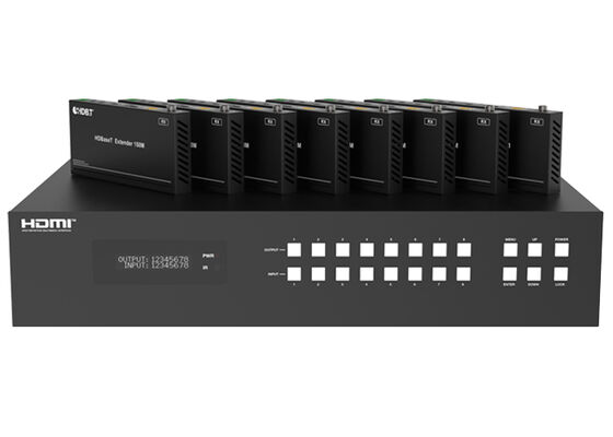 VINCAN 8x8 HDBaseT HDMI Matrix Switcher con video 4K60 4:4:4 e PoC per installazioni AV professionali
