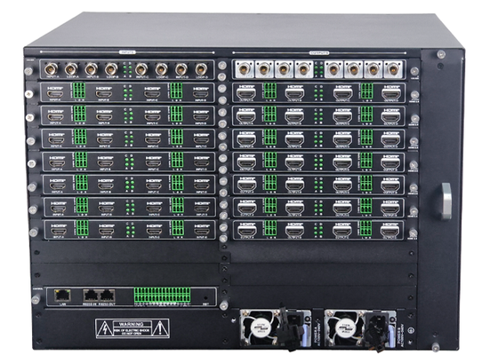 Processore video modulare HDMI 40x40 con 4K60 4:4:4 e display a 16 finestre per sistemi di controller per matrici video