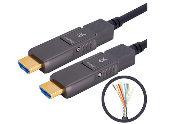 Tipo di cavo a fibre ottiche attivo corazzato di 200CU 4k HDMI D per scrivere D a macchina