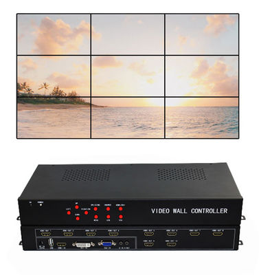 CE Rohs 1 del FCC in 9 VERSO L'ESTERNO il video video regolatore With della parete della matrice 3x3 TV 9 schermi