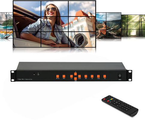 Regolatore LCD 3x3 2x4 4x2 HDMI DVI VGA USB della parete di RS232 9CH video per un'impionbatura di 9 TV