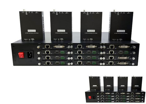 Fermaglio del video trasmettitore del riempitivo di HDMI 4K HDBaseT con 12 porti