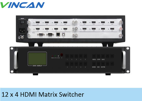Multi video LCD 12 del regolatore della parete di formato 2x2 HDMI in 4 verso l'esterno il RJ45