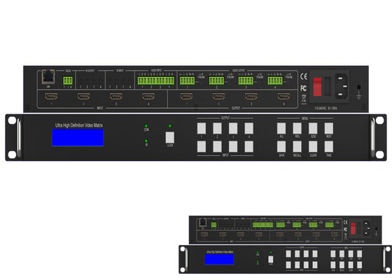 Audio UHD HDMI 2,0 scambista senza cuciture 4K 60Hz 18Gbps 4x4 della matrice di IR