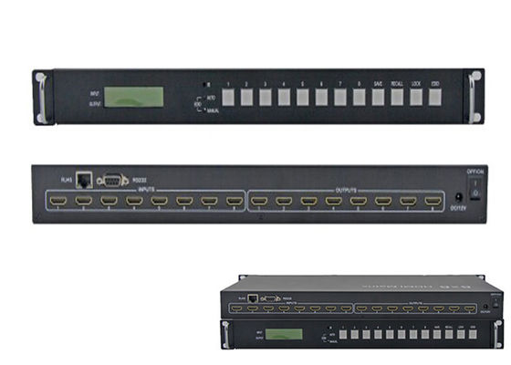 8 in 8 VERSO L'ESTERNO lo scambista 8x8 4Kx2k 30Hz 3D IR 1080P della matrice di HDMI 1,4