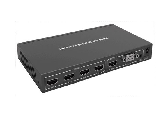 4 quadrato introdotto Multiviewer di Hdmi 4K con uscita 1XHDMI ed uscita 1XVGA