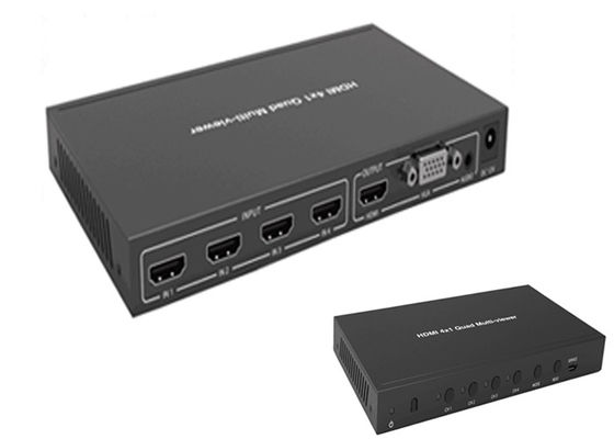Quadrato pieno Hdmi Multiviewer di 1080P 3D 4k 60hz 4x1 con la funzione senza cuciture dello scambista