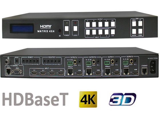 70 metri e 100 metri di 4x4 HDMI di scambista della matrice con il porto di uscita di HDBaseT