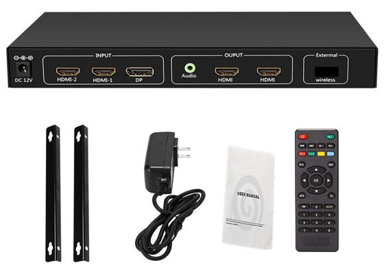 4K 60Hz HDMI 2.0 Ingresso a 4x1080p Uscita Video Wall Splitter RS232