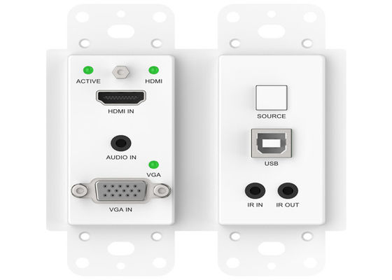 Lpcm Audio Format Hdbaset Extender 91.8x104.8x43mm Piastra da parete