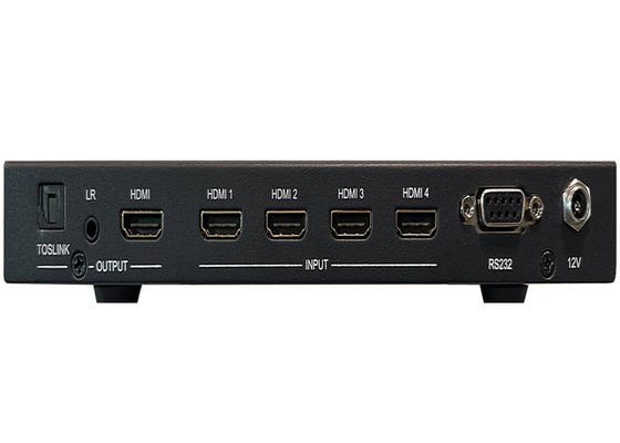 4x Input e 1x Output Switcher video UHD senza soluzione di continuità con controllo multiview