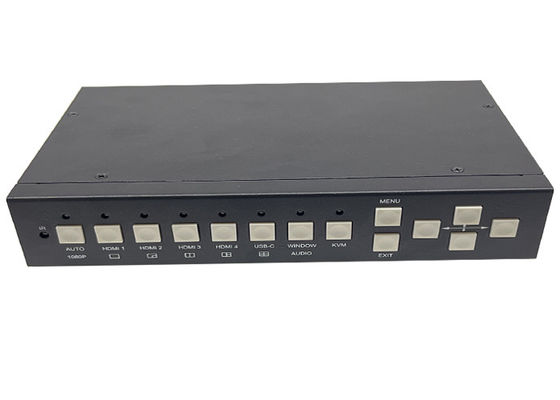 5x Input e 2x Output Switcher video UHD senza soluzione di continuità con multiview e controllo KVM