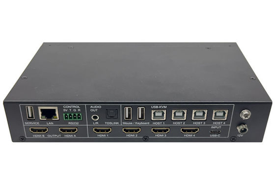 5x Input e 2x Output Switcher video UHD senza soluzione di continuità con multiview e controllo KVM