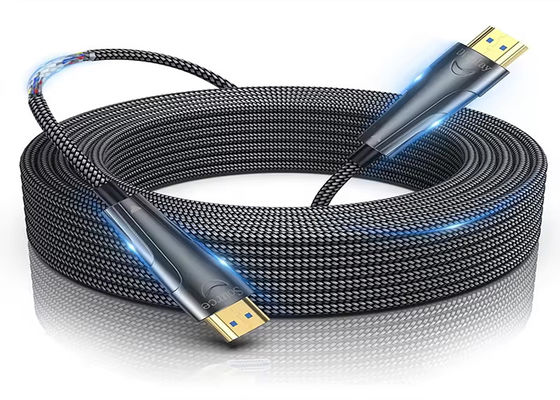 "Cable ad ultra-alta velocità HDMI in fibra ottica 4K/8K trasmissione, latenza zero"