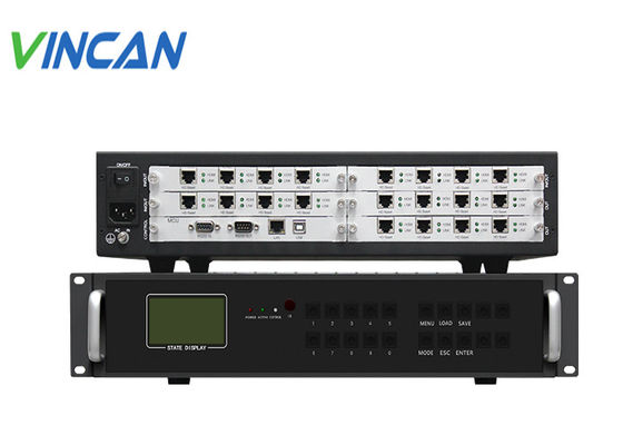 3.5mm Analog Audio Output Port Modular Video Wall Controller Supporto Dual Power Supply