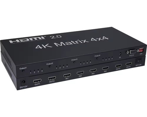 commutatore di matrice HDMI 4x2 con estrazione audio