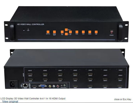 Controller video a parete a display avanzato 2x4 2x2 3x4 con risoluzione 1920x1080