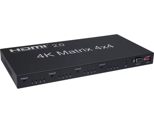 Supporto EDID 70 metri IR HDBaseT 4X4 HDMI Matrix Switcher con telecomando IR