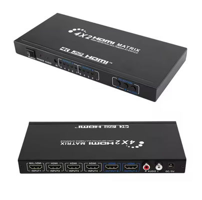 6x4 4K HDMI Matrix switcher Extender 4x2 HDMI Matrix Switch Box