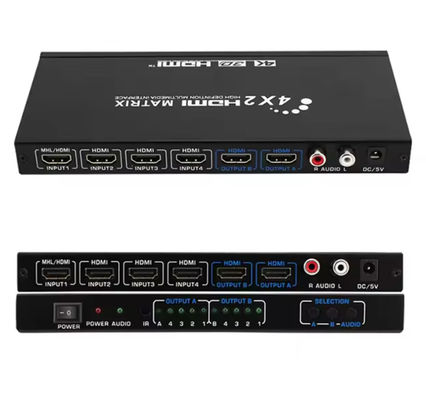 High Resolution HDMI Matrix Switcher Supporto HDCP2.2 e 4Kx2k 60Hz