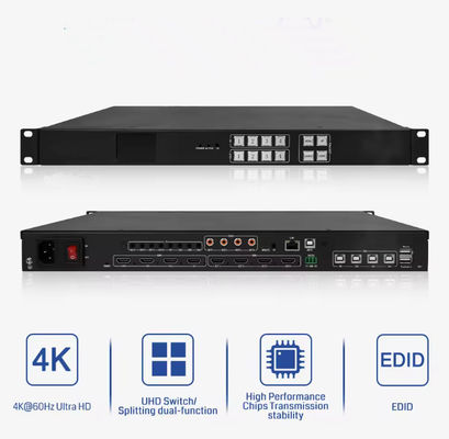 4K 30Hz Video HDMI Matrix 4x4, HDMI Matrix Switcher Splitter 4 in 4 uscita EDID