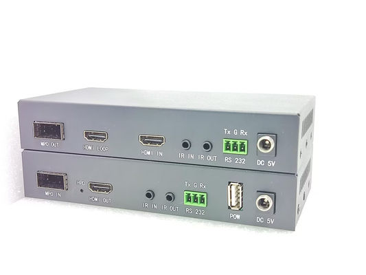 Fibra ottica a lungo raggio FOX-V-MPO con distanza di 1000 piedi Controllo IR HDMI di ingresso di tipo A