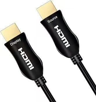 Cable a fibra ottica HDMI di design snello. Compatibilità 4K/8K, perdita di segnale zero.