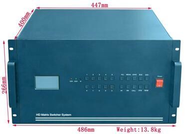 Commutatore di matrice video facilmente accessibile con larghezza di banda di 225 MHz e controllo Ethernet