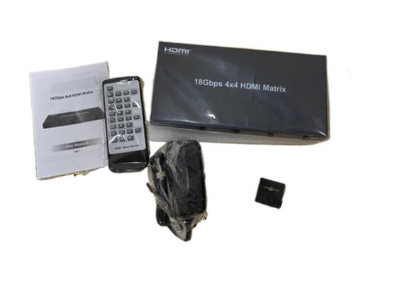 4X4 HDMI Matrix Switcher con opzioni di controllo multiple e uscite 4K