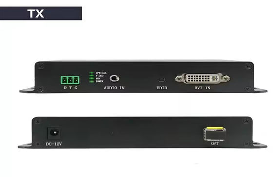 DVI Fiber Extender da 20 km. 1080p@60Hz.