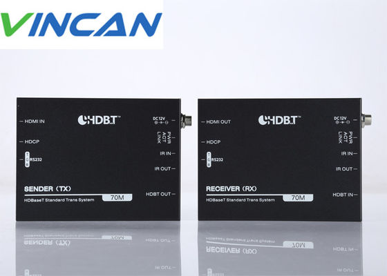 HDbaset HDMI Extender Over Single 70m CAT6 con supporto IR POC, RS232 4k 60hz