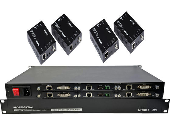 Trasmettitore e ricevitore 4K HDMI HDBaseT 6 porte estensore con POC Power