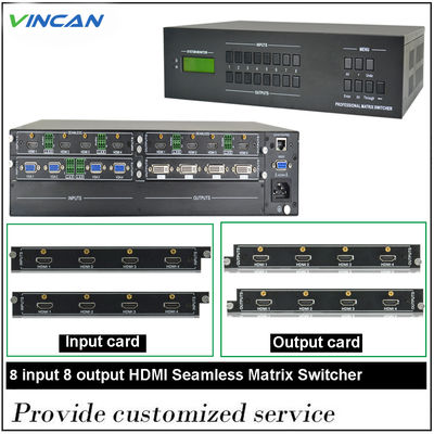 8 in 8 verso l'esterno lo scambista completo del segnale di Digital HDMI dello scambista della matrice di 22W HDMI
