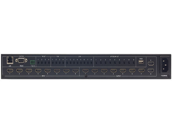 6x6 8k 8 x 8 Hdmi Matrix Switcher Hdmi Matrix 18gbps Connettività senza soluzione di continuità