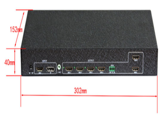 1x6 Video Controller HDMI Splitter Controller LCD per 6 TV