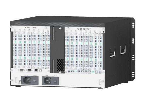 Nodo trasmettitore e ricevitore KVM in fibra a 17 slot KVM su fibra ottica