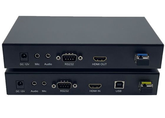 Kit extender HDMI 4K e USB KVM su fibra ottica
