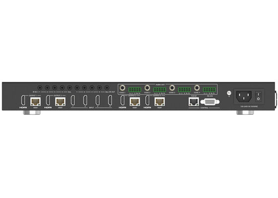 VINCAN 4x4 HDBaseT HDMI Matrix Switcher con 4K604:4:4, PoC e 4 ricevitori per la distribuzione AV professionale