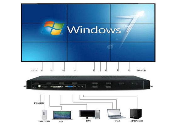 HDMI 1 in 9 verso l'esterno la video unità di elaborazione 2x2 3X3 3x2 4x2 della parete di 1080P VGA