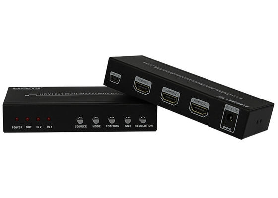 Tipo femminile porti del SEME HDMI 2x1 MultiViewer di CC 5V 1A dell'ingresso/uscita