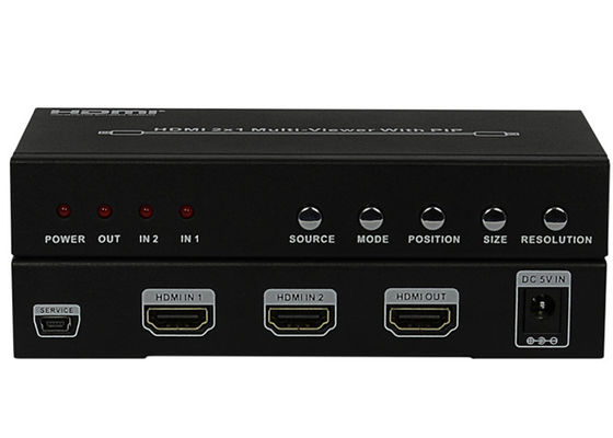 Tipo femminile porti del SEME HDMI 2x1 MultiViewer di CC 5V 1A dell'ingresso/uscita