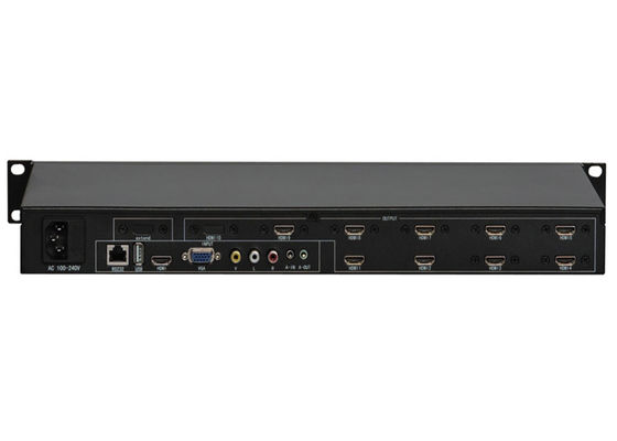 Corredo LCD del regolatore del separatore della parete di IR 3X3 video con controllo a distanza di chiave di caso RS232