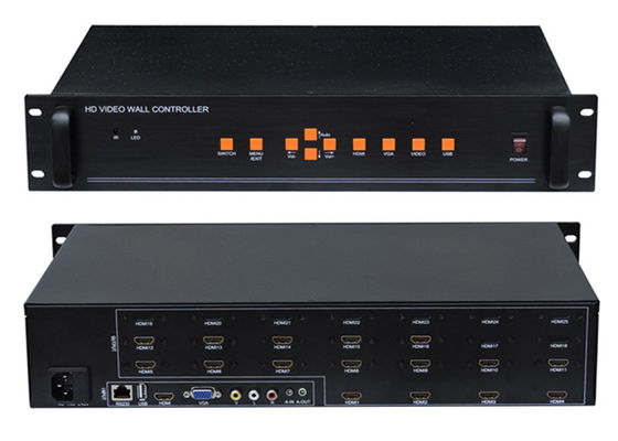 Video regolatore LCD 4x4 1 della parete dell'esposizione 3D in un'uscita di 16 HDMI