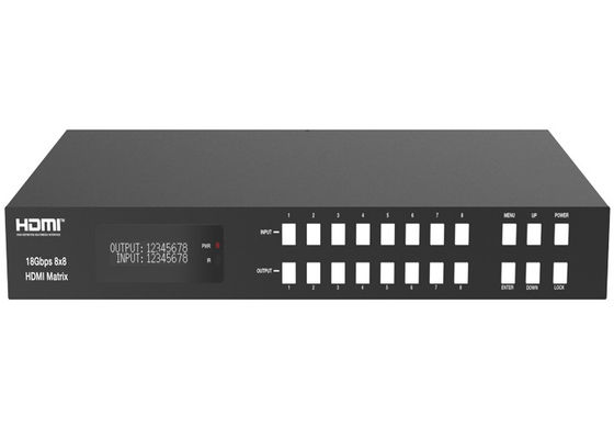 Scambista della matrice di funzione 18Gbps 8x8 HDMI dell'ARCO con la recinzione del metallo