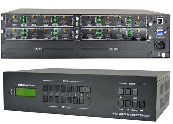 Video matrice 8x8 Hdmi di HDMI 4k Hdbaset sopra della matrice Cat6 il commutatore 6x2 della matrice di Hd Hdmi ultra