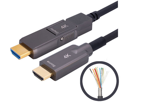 Costruzione corazzata di acciaio inossidabile del cavo ottico 200CU di HDMI 2,0