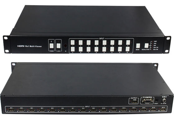 16 introdotto 1 produca 16 porti HDMI Multiviewer con lo scambista senza cuciture