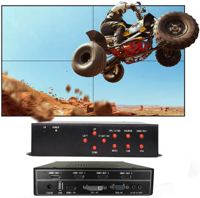 1 regolatore 2x2 della parete TV del multi schermo LCD di 4 fuori nel video con 8 modi della parete